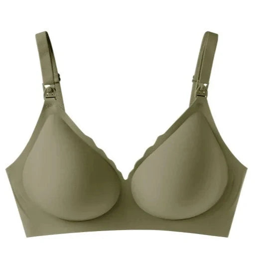 soutien-gorge kaki sans armature triangle dos nu