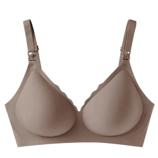 soutien-gorge taupe sans armature triangle dos nu