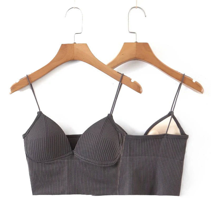 Soutien-gorge bustier sans armature dos nu gris