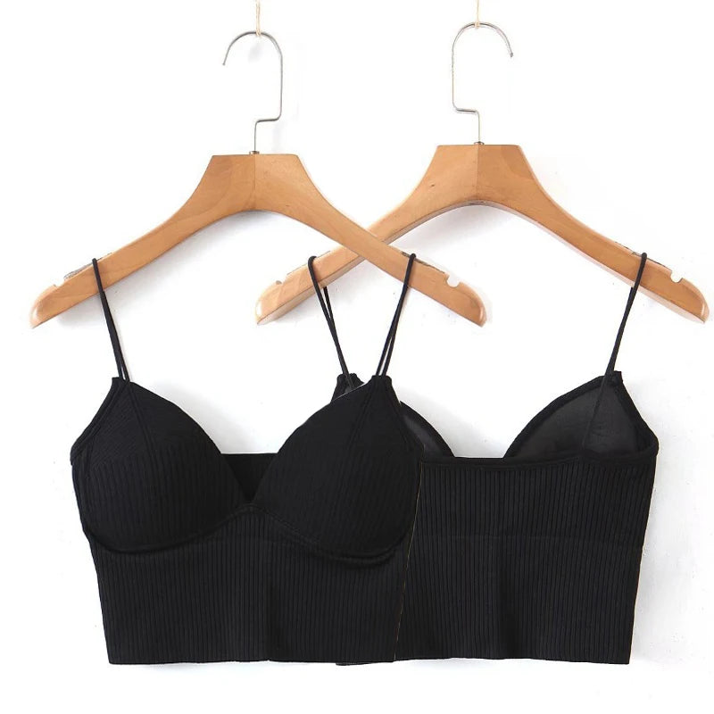 Soutien-gorge bustier sans armature dos nu noir